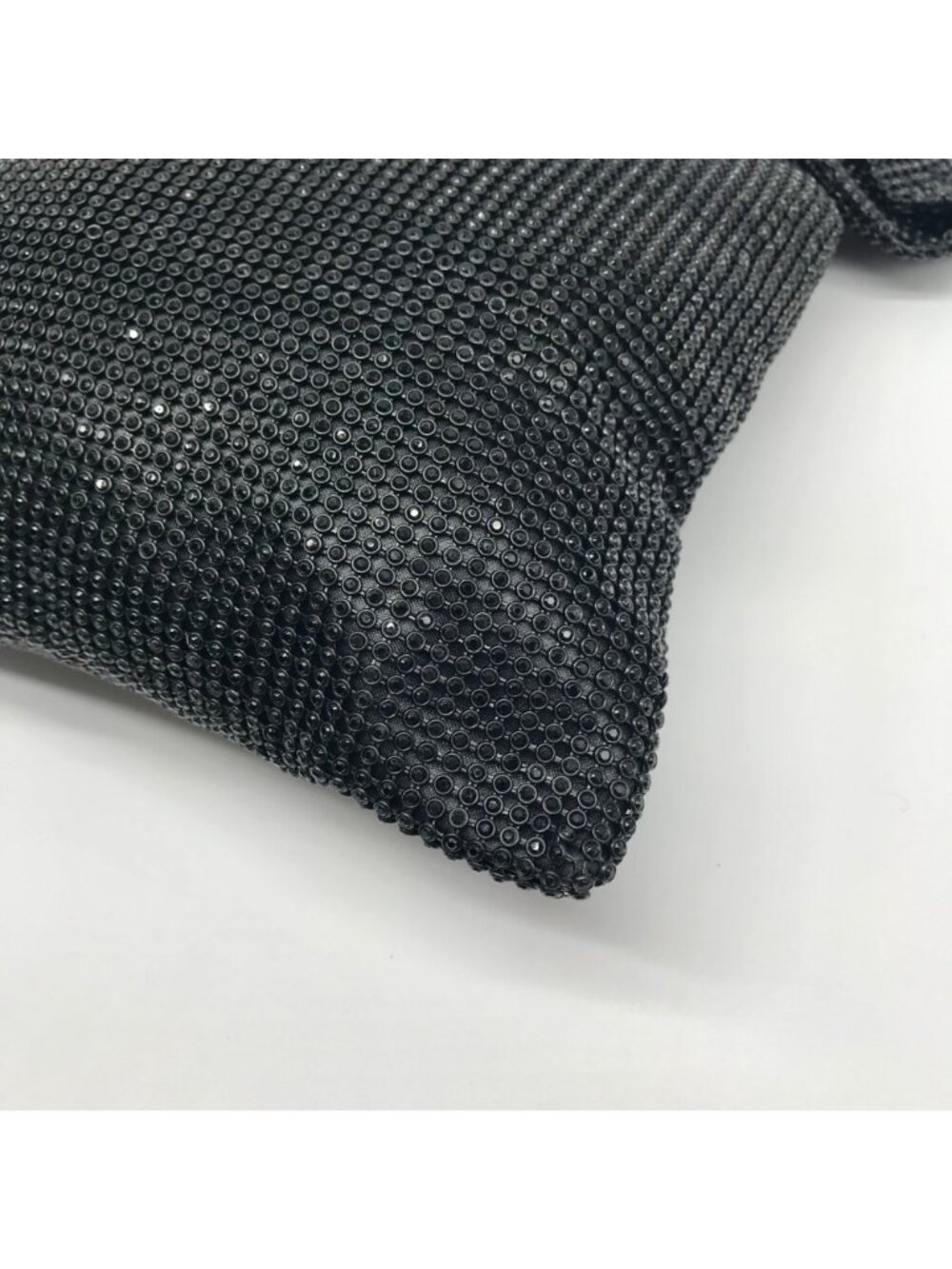 Aqua Black Rhinestone Mesh Tote Bag - Picture 8 of 11